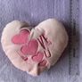 Cute Pink Heart Small Cushion Image 3