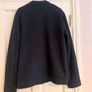 mans coat suede navy size small Image 4