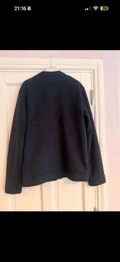 mans coat suede navy size small