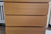Oak Ikea Malm 4 Drawer
