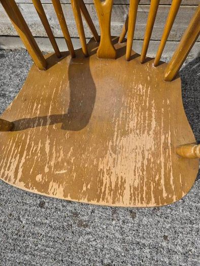 Vintage wheelback armchair