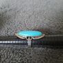 large turquoise coloured stone ring Image 2