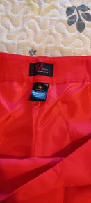 Linen mix lined red Trousers 16 to 18