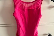 6y girl sleeveless gymnastics leotard &amp; skirt