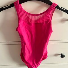 6y girl sleeveless gymnastics leotard & skirt
