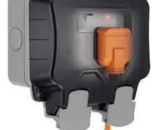 BG Electrical Outdoor Double Switched Power Wall Plug Socket, Weatherproof, Nexus Storm, Grey, 13A, IP66 Rated, WP22