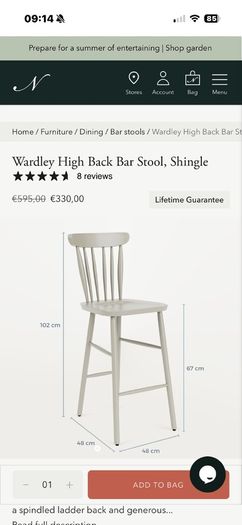 Neptune High Stools