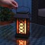 Garden Candle Lantern - Solar Powered - Flickering Effect - Amber LED - 17.5cm by Festive Lights Image 8