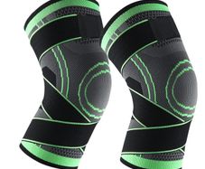 Adjustable Knee Support Braces Pair (2pcs) Lightweight & Durable | Sports & Daily Use | New