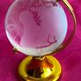 Glass globe paper weight x2 one gold & silver Image 3