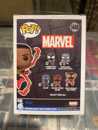 funko pop marvel miles morales iron spider chase