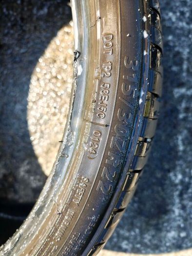 315/30 ZR22 109Y XL Pace PC50 Part Worn Tyre