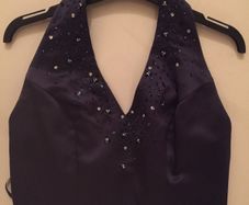 Dark navy debs dress