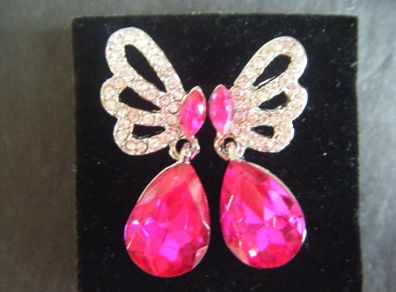 Beautiful Butterfly Drop Earrings.