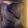 Black Steel Blue Safety Boots Image 4