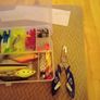 fishing, box full lures, hooks+ pliers Image 2