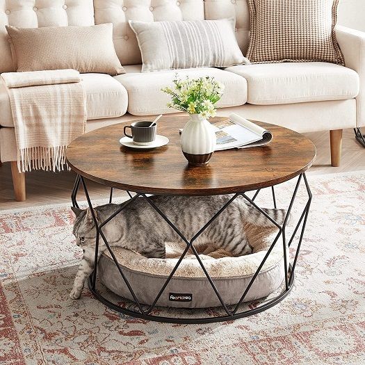 New Round Industrial Design Coffee Table - FREE P&P