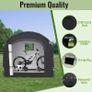 Bike Shed, Bike Storage Outdoor Waterproof Storage Tent, Portable Garden Garage Shelter for 2 Bicycles, Motorcycle, Tools, Toys & Lawn Mower Image 2