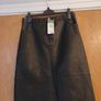 Primark  Faux  Leather  A-Line Dark Brown Skirt.   S. 12.   B.N.W.T. Image 2