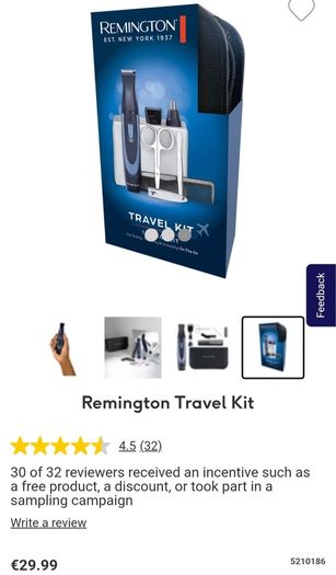 x2 Bundle - Brand New Remington Travel Kit - 13 Piece Set - RRP - 29.99 & Now Added - Wahl Power Plus Corded Hair Clipper x14 Piece Set