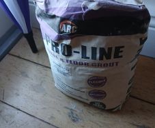 wall and floor grout. stone grey