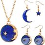 130pcs Jewelry Charms, BetterJonny Star Moon and Sun Charms Pendant Fitting Enamel Charms for Jewelry Making Gold Silver and Blue (FREE POSTAGE) Image 2