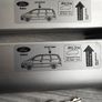 Genuine Ford Galaxy 06/10 car roof bars/rail with two keys. Image 4