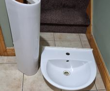 sink and pedestal
