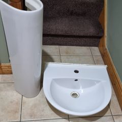 sink and pedestal