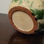 Vintage terracotta & glazed splatter pedestal & mortar Image 4