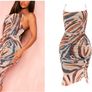 Stone animal print midi shape Dress Image 2