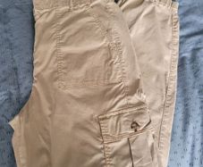 Ladies Beige Cargo Trousers