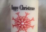 Personalised Christmas candle