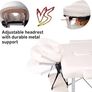 Portable Massage Bed Table - 3-Section Aluminium Foldable Beauty Couch for Reiki Therapy Treatment Salon Healing - Metal Headrest Support/with Carry Bag (FREE SHIPPING) Image 5