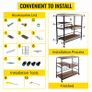 BRAND NEW 3-Tier Bar Wine Rack Serving Cart on Wheels Commercial Kitchen Food Truck Serving Buffet Sideboard Rack Glass Holder Home Image 7