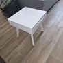 White side table/bedside locker Image 2