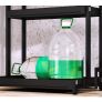 BRAND NEW Seasoning Jars Bottle Shelf Kitchen Organizer Storage Holder 2 Layers Black Image 2