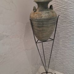 Floor Vase with metal stand