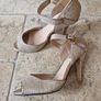Gold peeptoe sandal Image 2