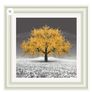 Framed Wall Art Yellow Blossom Tree Image 4