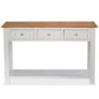 Console Table 118x35x77 cm Solid Oak Wood Image 3