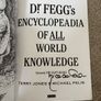 Dr. Fegg's Encyclopaedia of All World Knowledge Book signed by Michael Palin Image 2