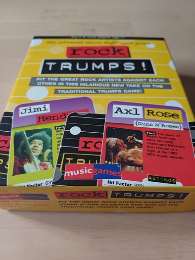 Rock Trumps Family Music Trivia Card Game