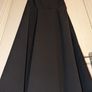 Beautiful black corset detail midi skater dress Image 2