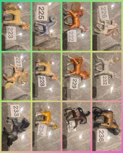 4e Each Selection 1 - Horses and Ponies 1993 1994 Littlest Pet Shop LPS Vintage Kenner