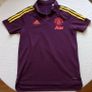 Manchester United  Adidas Polo Top Size S Adults Image 2