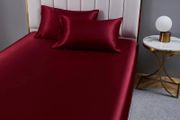 Brand New Fitted Sheet 200x200cm Satin Bonnet 30 cm