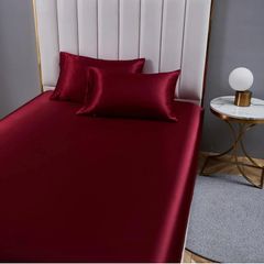Brand New Fitted Sheet 200x200cm Satin Bonnet 30 cm