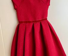 Girls red dress 6 years old