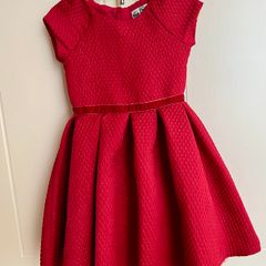 Girls red dress 6 years old